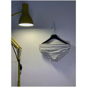 Men's Charlie Square Cut Striped Swim Brief - M